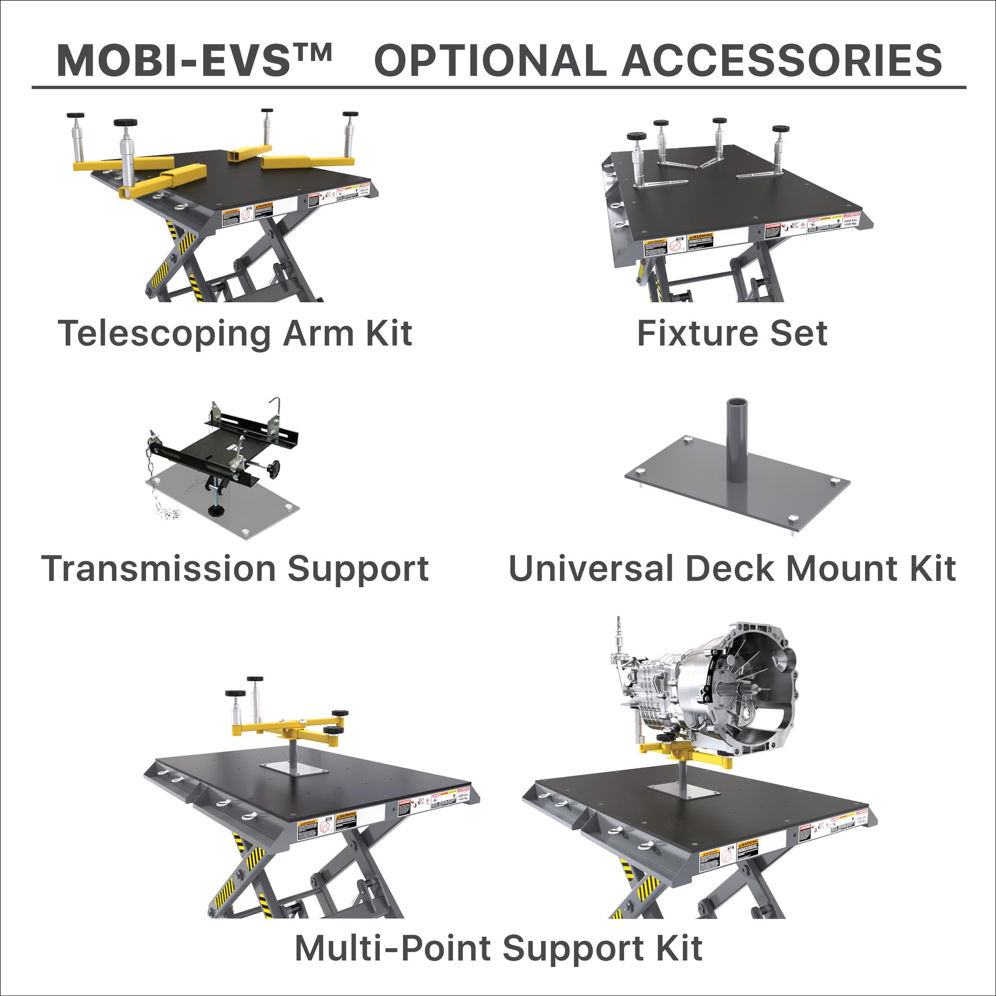 BendPak EVS4500 - EV Battery Pack & Powertrain Lift Table Electric Vehicle Service and Battery Pack Replacement - Image 9