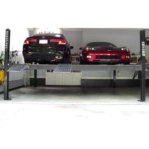BendPak HD-9SW - 9000lb Capacity 4 Post Super Wide Car/Vehicle/Automobile Stacker Storage Parking Lift Home/Garage/Shop/Mechanic - (220V) - Image 3