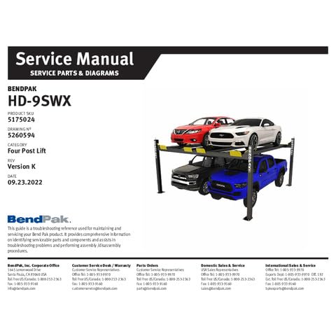 BendPak - HD-9SWX - 9000lb Capacity - Four Post Vehicle/Car/Automobile Lift - Dual Platform/Super Wide Home/Shop/Garage/Mechanic Use - (220V) - Image 3