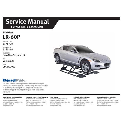 BendPak LR-60P - 6,000lb. Capacity Low Rise Scissor Car Vehicle Automobile Lift Home Garage Shop Mechanic - Image 3