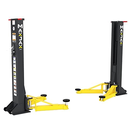 BendPak Maxjax M7K Auto Lift - 7000lb Capacity Two Post Portable Garage Car/Vehicle/Automobile Lift - Home/Garage/Shop/Mechanic Use - Image 4