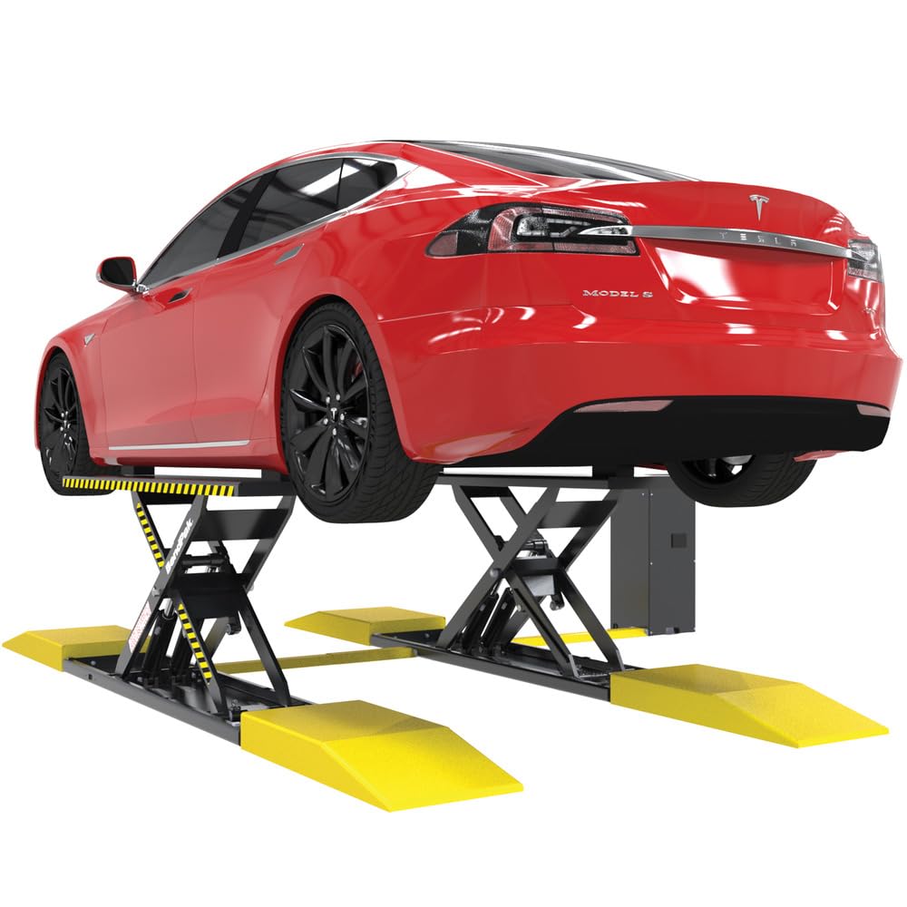 BendPak MDS-6EXT - 6,000lb Weight Capacity - Open Center - Extended Platform Car Vehicle Automobile Lift -Ramps - Home Garage Shop Mechanic - Image 4