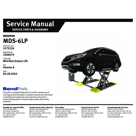 BendPak MDS-6LP - 6000lb Weight Capacity - Open Center Mid Rise Car Vehicle Automobile Lift Home Garage Shop Mechanic Lifter - Image 4
