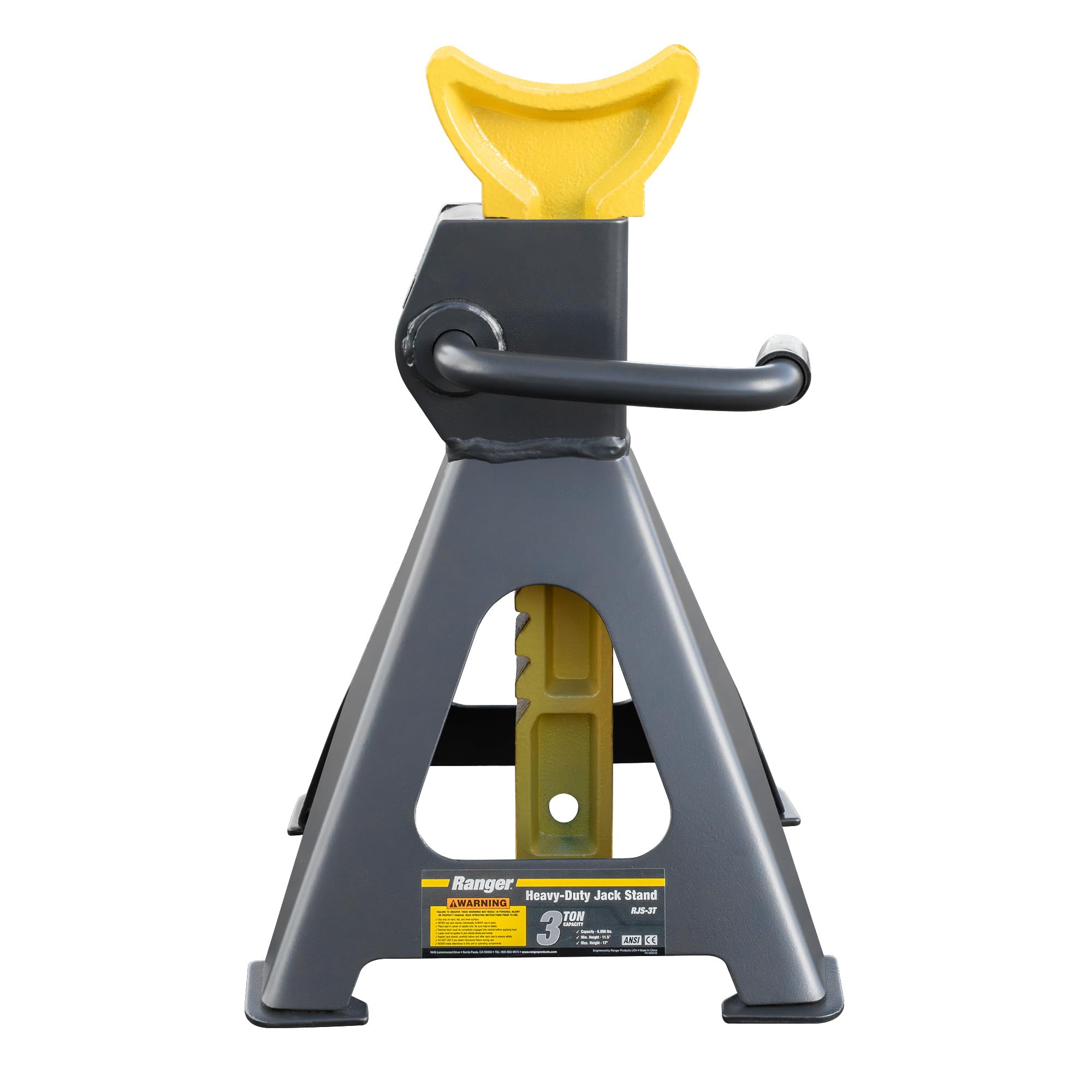 Ranger Jack Stands 6000lb Holding Capacity Heavy Duty Car/Vehicle/Automobile/Fleet Services Lifting Stand Set of Two Mechanic/Garage/Home/Shop - Image 2