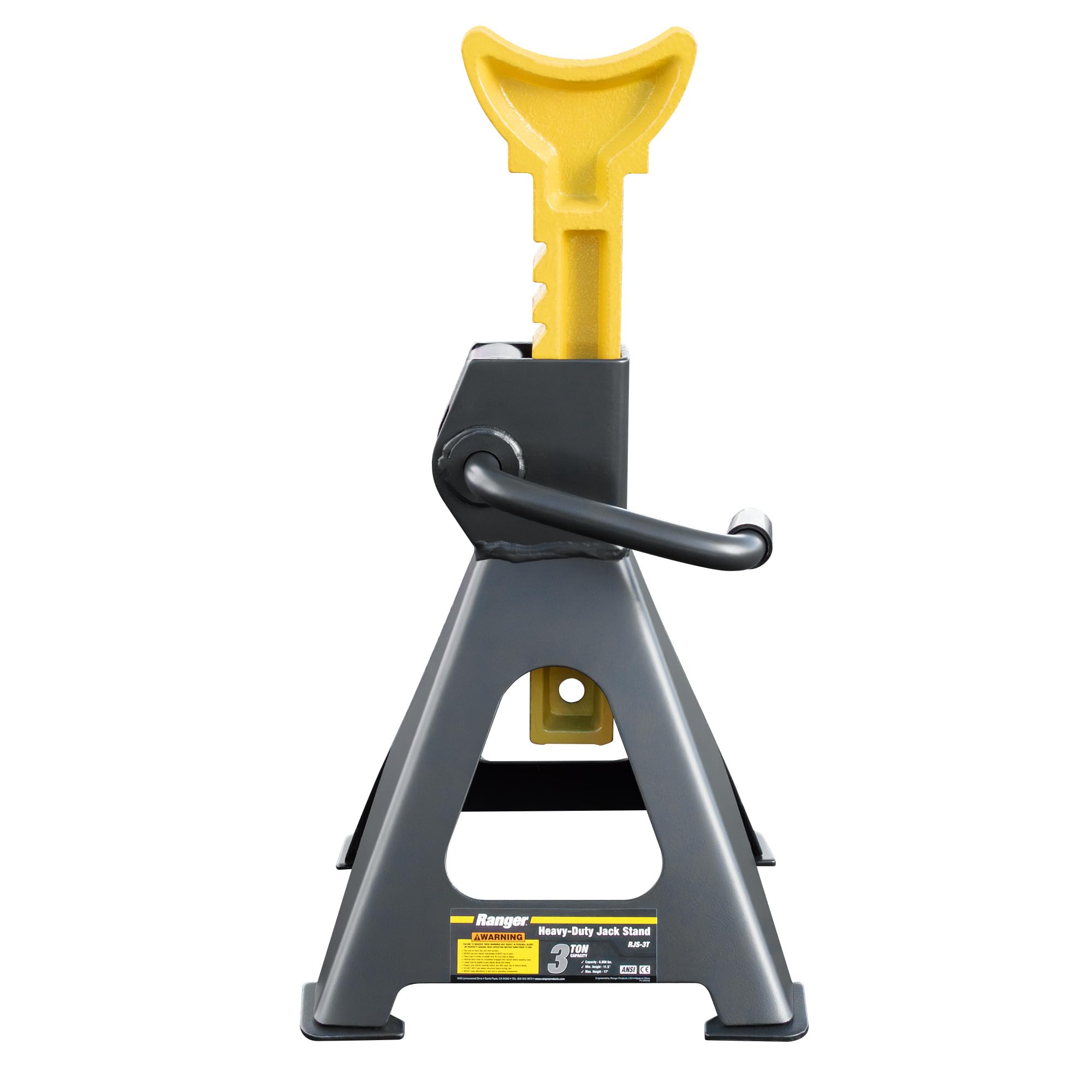 Ranger Jack Stands 6000lb Holding Capacity Heavy Duty Car/Vehicle/Automobile/Fleet Services Lifting Stand Set of Two Mechanic/Garage/Home/Shop - Image 3