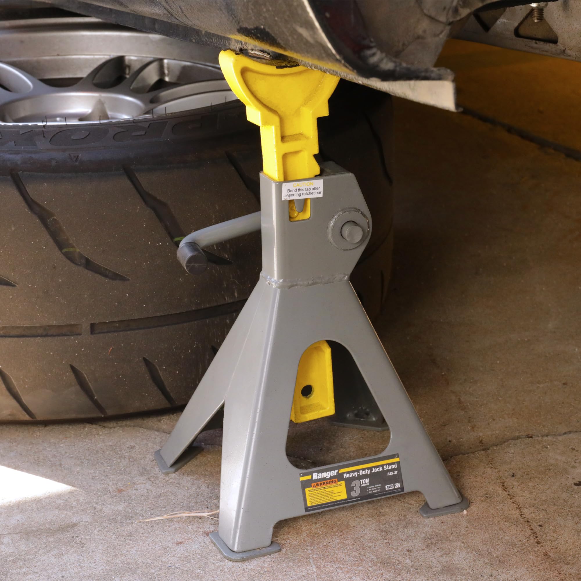 Ranger Jack Stands 6000lb Holding Capacity Heavy Duty Car/Vehicle/Automobile/Fleet Services Lifting Stand Set of Two Mechanic/Garage/Home/Shop - Image 4